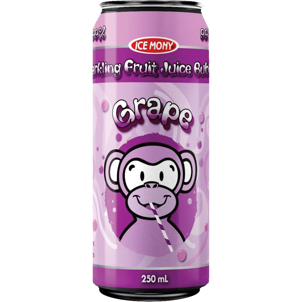 Sparkling Grape Fruit Juice. Lollies 4 U