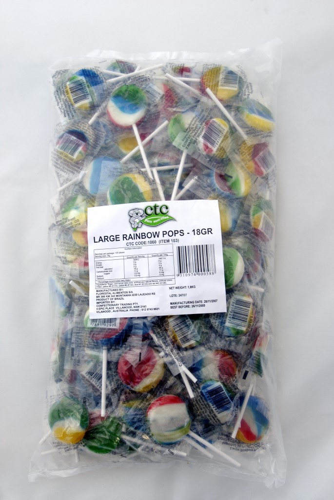 Large Rainbow Pops 100’s – Lollies 4 U