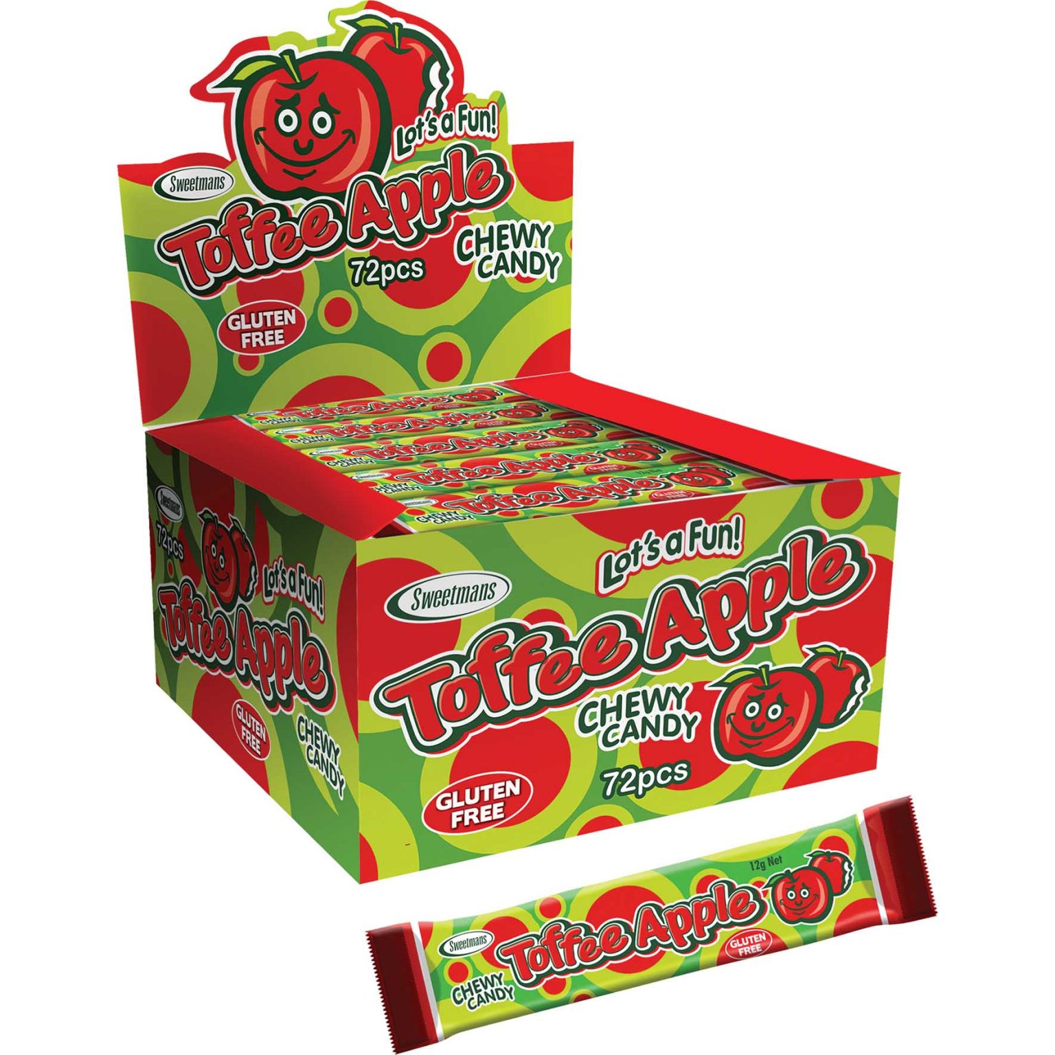 Toffee Apple Bar 12g Lollies 4 U