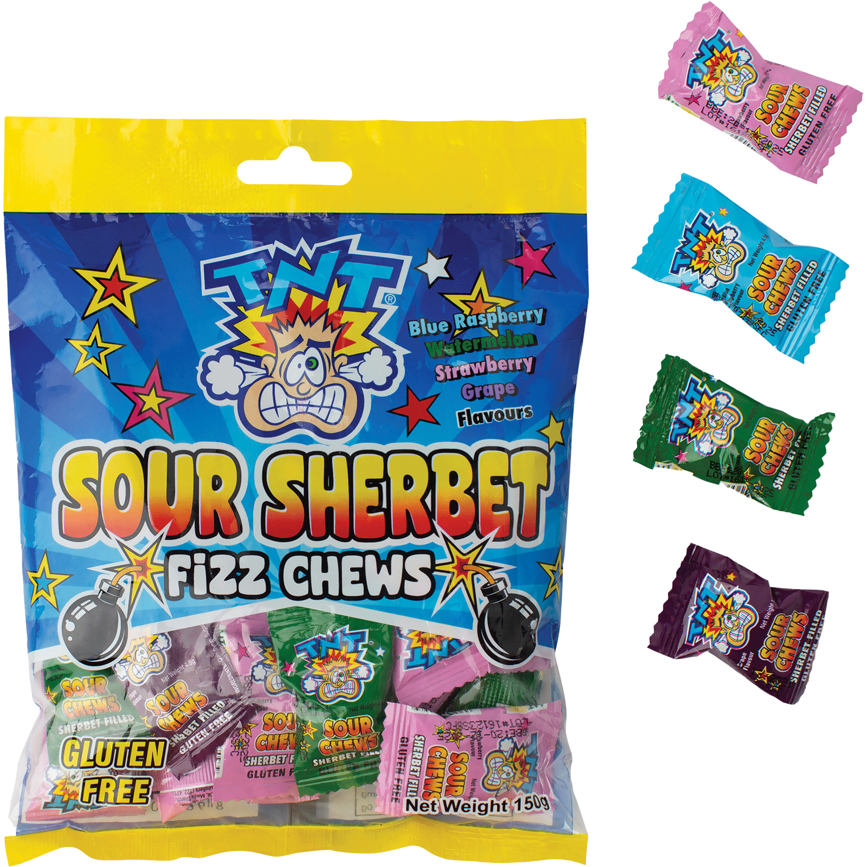 TNT Sour Fizz Chews Lollies 4 U